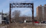 Former Reading Company signal bridge in Sunbury